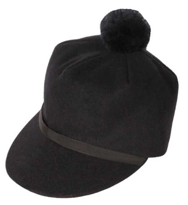 Sized Original Scotch Cap Langenberg Hat Company NEW Made in USA Black Wool