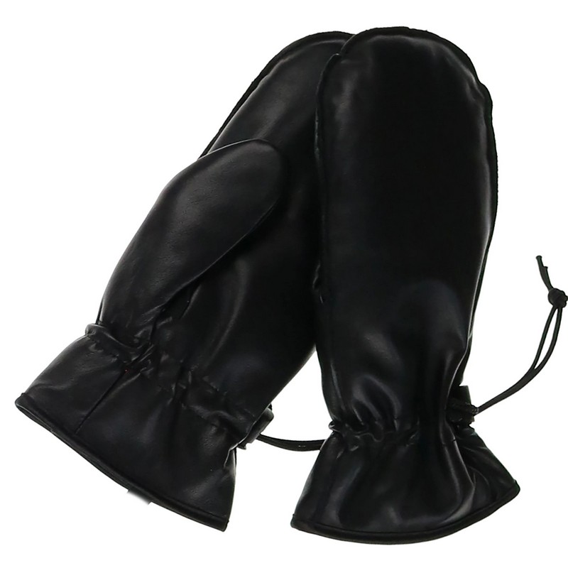 Fraas Woman's Premium Leather Mitten With Glove Fingers Inside