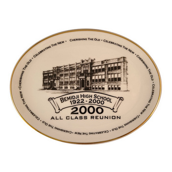 Vintage Bemidji High School Porcelain Plate