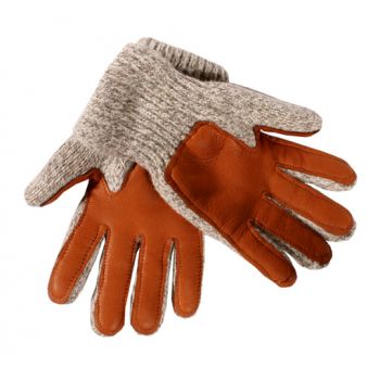 Ragg Wool Glove Deer Palm, Pile Lined