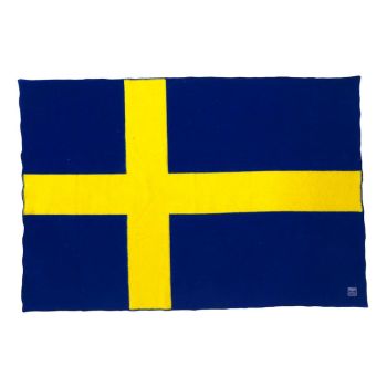 Swedish Flag Wool Throw
