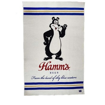 Hamm's Beer Bear Wool Throw Blanket