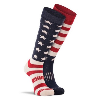 Old Glory Medium Weight Over-the-Calf Ski and Snowboard Sock