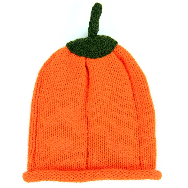 Pumpkin Knit Food Hat