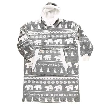 Nordic Bear Blanket Hoodie