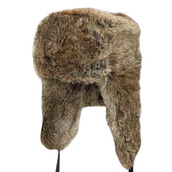 Classic Bomber Trooper Hat with Rabbit Fur