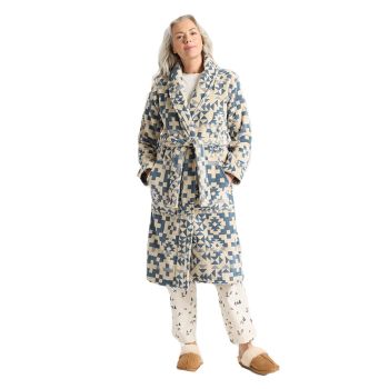 Blue Ridge Cotton Terry Velour Bathrobe