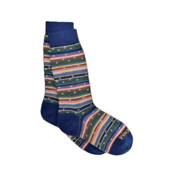 Cotton Blend Crew - Bridger Stripes