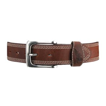 Triple Stitch Leather Belt for Men