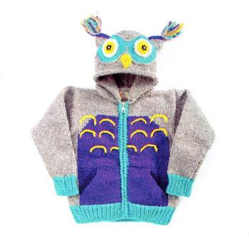 Owl Kid's Animal Sweater