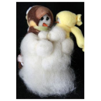 Tell You a Secret - Wooly® Primitive Snowman