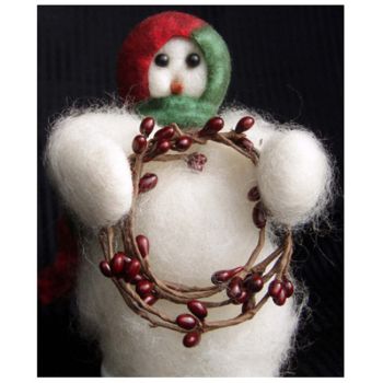 Berry Beauty - Wooly® Primitive Snowman