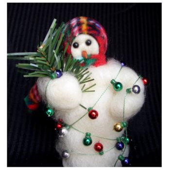All Tangled Up - Wooly® Primitive Snowman