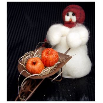 Harvest Time - Wooly® Primitive Snowman