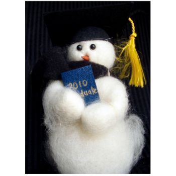 Graduate - Wooly® Primitive Snowman