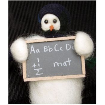 For My Teacher - Wooly® Primitive Snowman
