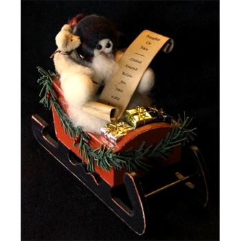 Naughty or Nice - Wooly® Primitive Snowman