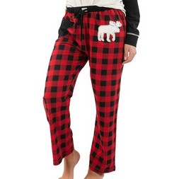 Lazy One - Moose Plaid Women's Regular Fit PJ Pant