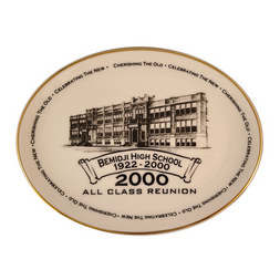 Items of Local Interest - Vintage Bemidji High School Porcelain Plate