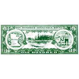 One Hundred Paul Bunyan's Minnesota Bucks
