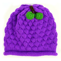 Minga - Grape Knit Food Hat