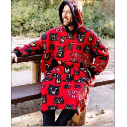 Don't Wake The Bear Blanket Hoodie