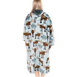 Don't Moose With Me Blanket Hoodie