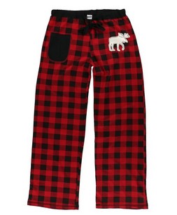 Lazy One - Moose Plaid Women's Fitted Pant