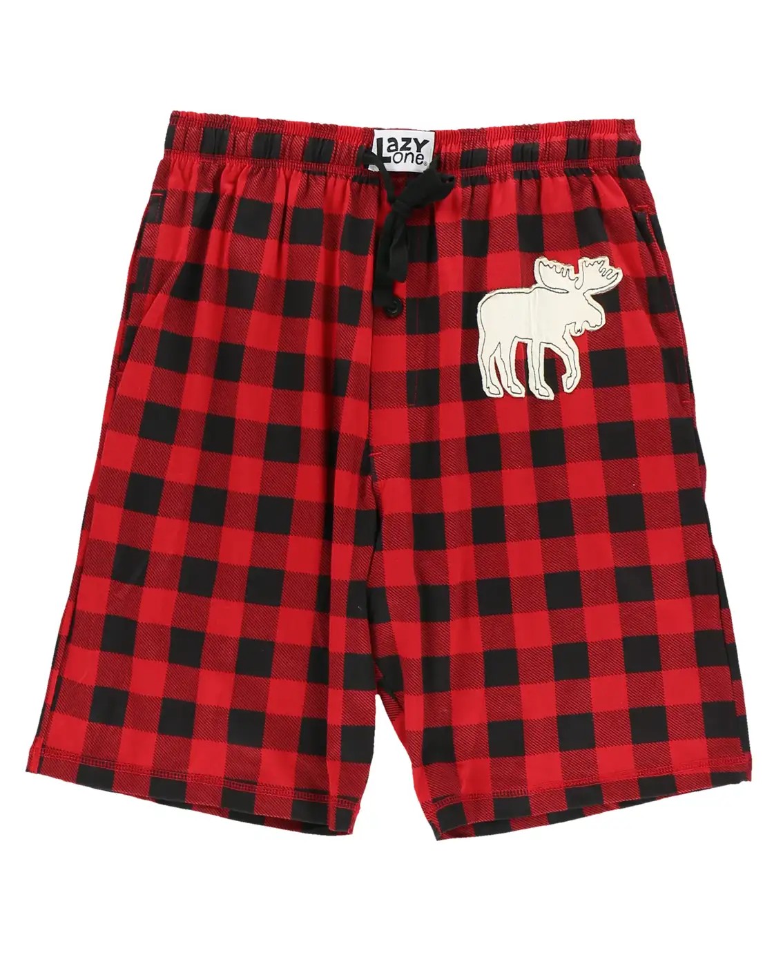 Lazy One - Moose Plaid Men's Pajama Shorts