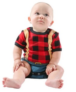 Lumberjack Infant Creeper Onesie