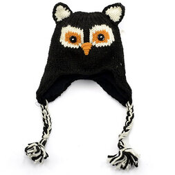 Minga - Owl (black) Animal Hat