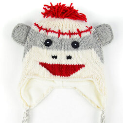 Minga - Sock Monkey Animal Hat