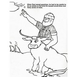 Paul Bunyan Coloring Book