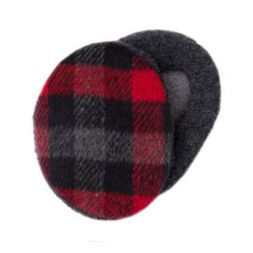  - Plaid Black & Red Earbags