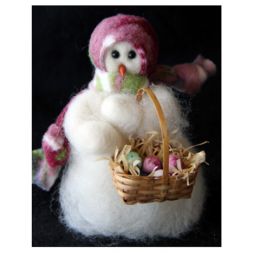 Original Wooly Snowman - Easter Hunt - Wooly® Primitive Snowman