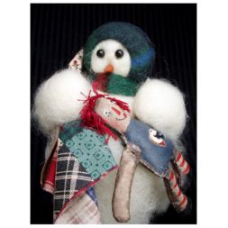 Original Wooly Snowman - Raggedy Time - Wooly® Primitive Snowman