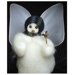 Original Wooly Snowman - My Angel -  Wooly® Primitive Snowman