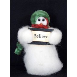 Original Wooly Snowman - Believe - Wooly® Primitive Snowman
